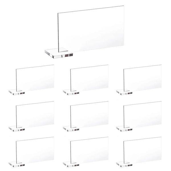 Acrylic Blank Placecard Seating Card with Stand