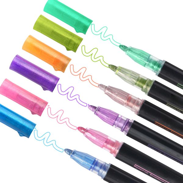 21 Color Double Line Pen Handwritten Outline Marker