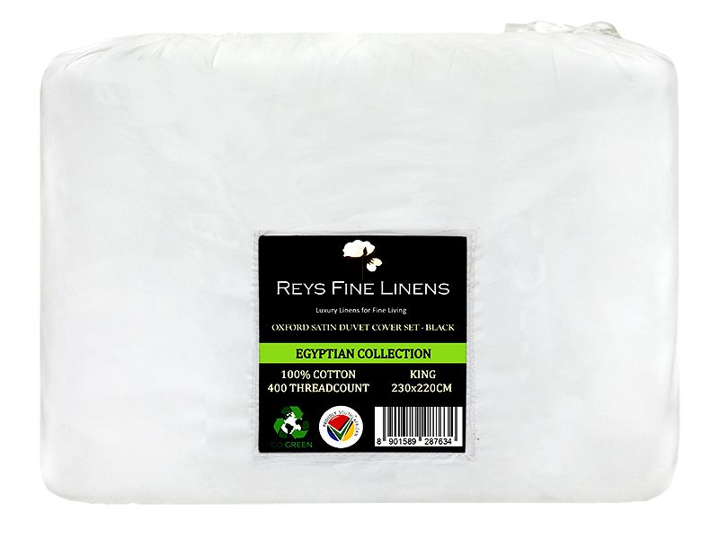 Egyptian Collection - T400 Oxford Satin Stitch Duvet Cover Set - 1 Set