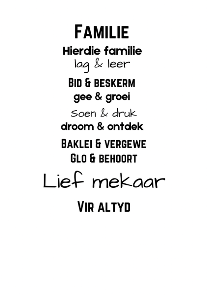 Vinyl Sticker: Familie