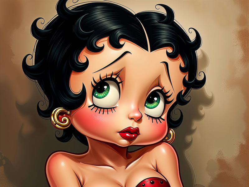 Canvas Wall Art Home Decor - Betty Boop