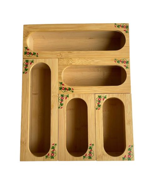 Multifunctional Bamboo Drawer Organizer for Kitchen/Room/Office