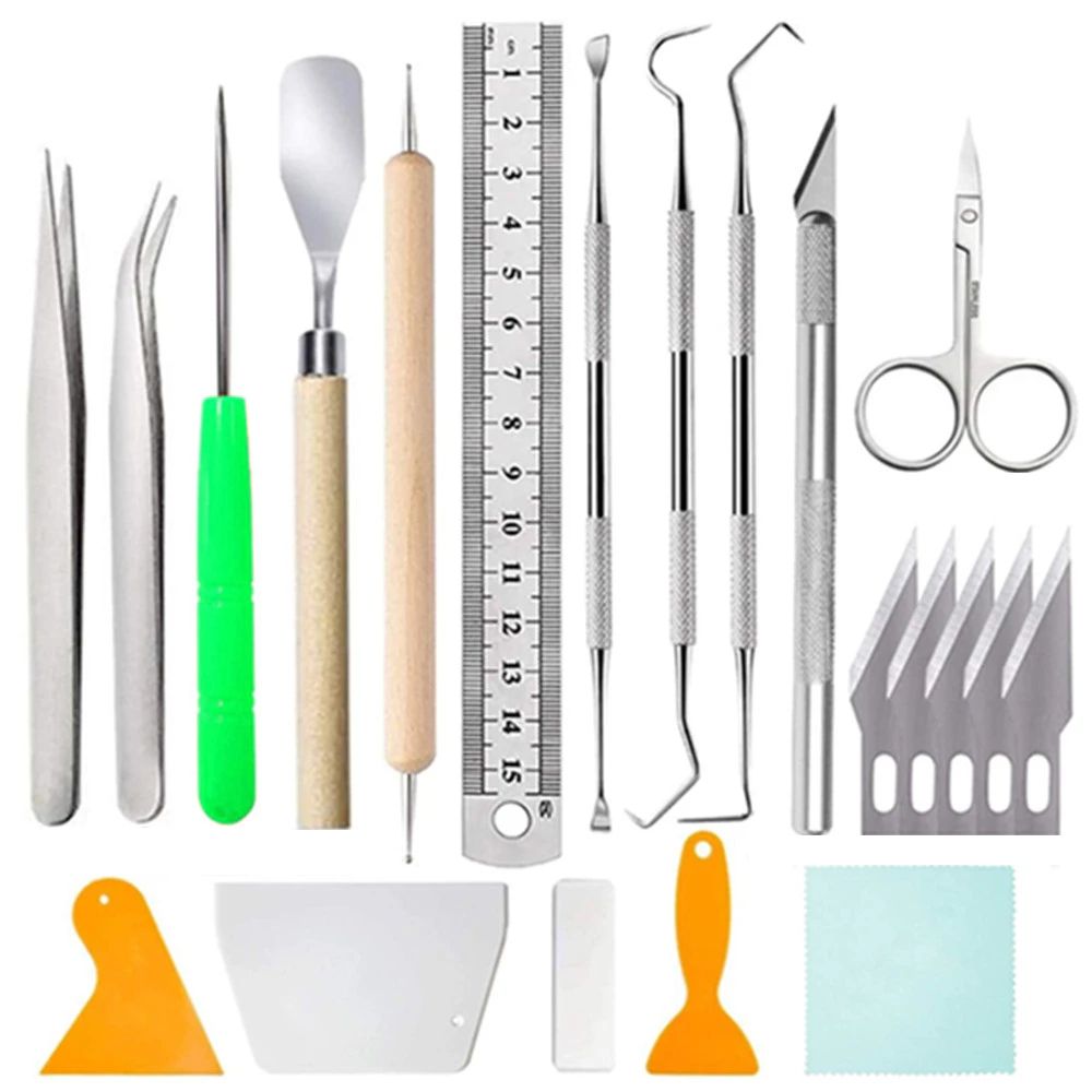 21-in-1 Precision Craft Tools Kit for DIY,Weeding Vinyl,Silhouettes ...