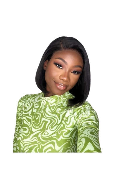 10" - Frontal - Peruvian Bob Wig Unit