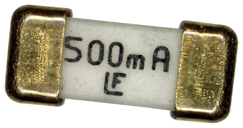 Littelfuse (0448.500MR) Fuse, Surface Mount, 500 mA, Fast Acting 125 VAC
