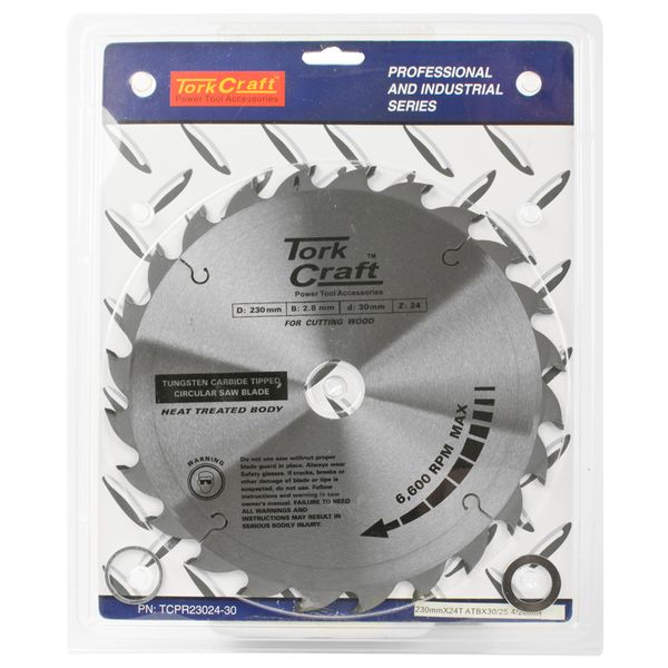 Tork Craft - Blade Tct 230mm x 24T 30/1/20 Atb Positive - 2 Pack