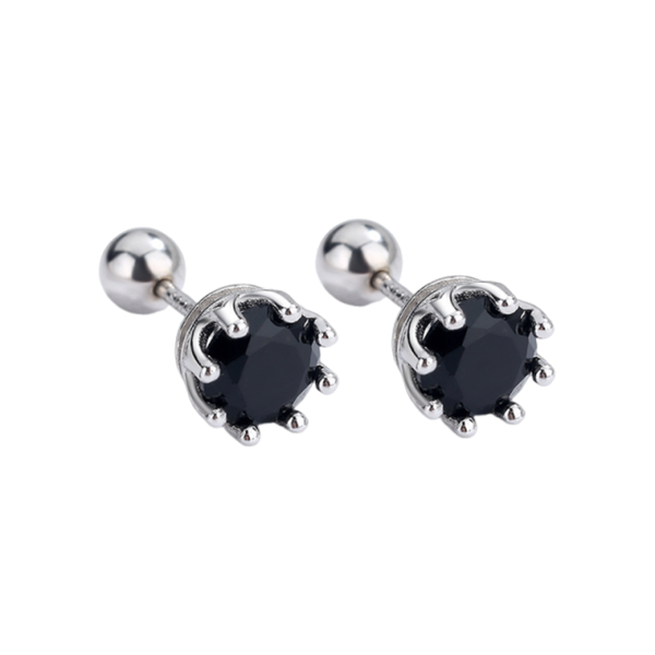 Crown Style Zircon Threaded Women Earring-YKR118