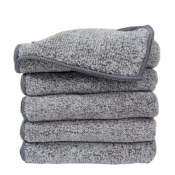 Pack of 10 Bamboo Charcoal Microfiber Cleaning Cloth Water Absorption