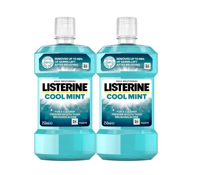 Listerine Coolmint Mouthwash - 250ml x 2 | Shop Today. Get it Tomorrow ...