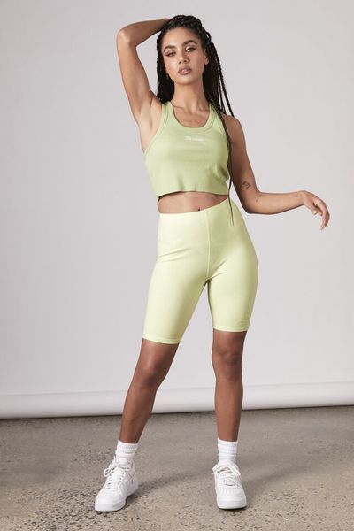 Women's Factorie Graphic Bike Short - Pistachio/Rules Apply