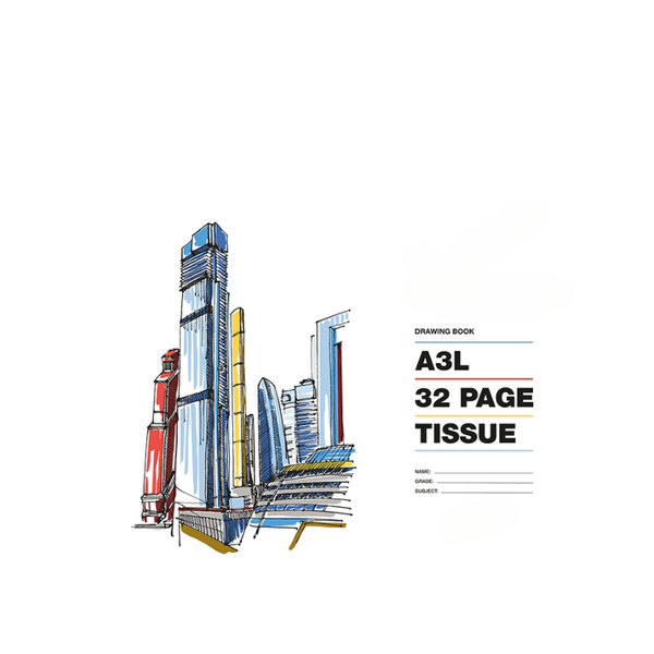 32 pages A3L Drawing Books - Tissue(pack of 2)