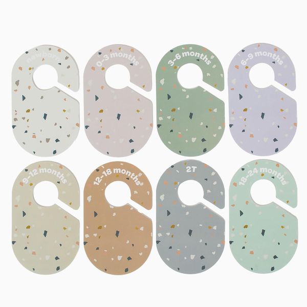 8 Pack Baby Closet Dividers for Baby Clothes 0-24 Months, Closet Markers