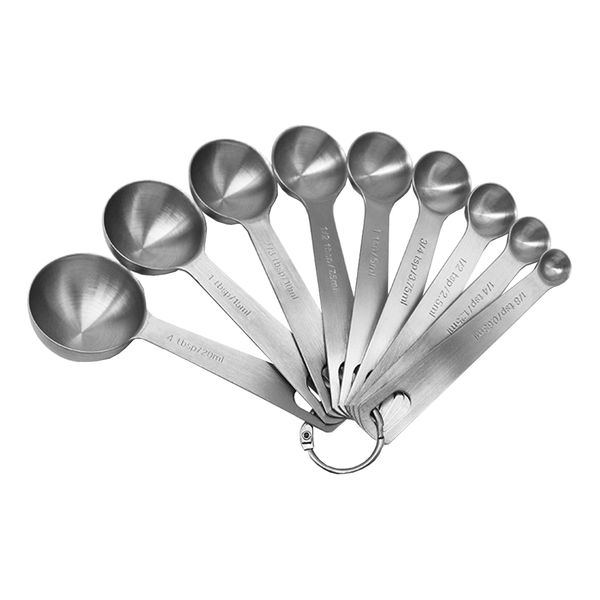 Premium Stainless Steel Measuring Spoons Set - 9 Piece