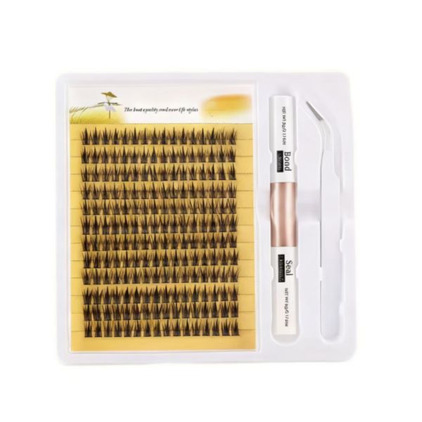 DIY Eyelash Extension Kit 192 Pieces 13mm Single Eyelashes