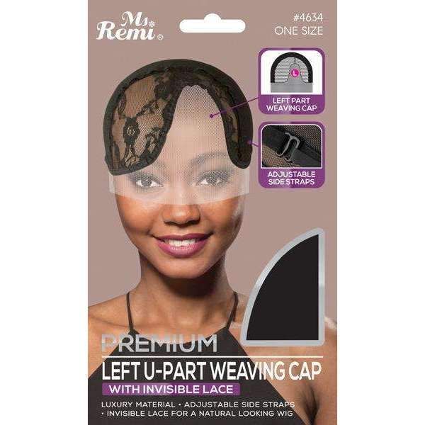 Ann04634 - Ms Remi Left Upart Weaving Cap With Invisible Lace - 4 Pack