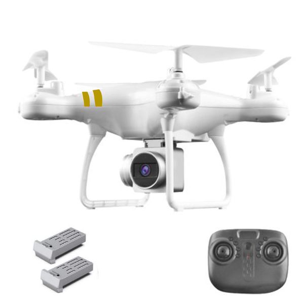 Sky Speed Quadcopter Drone with Camera - White with 2 Batteries