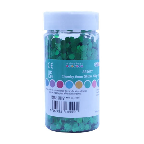 Anthony Peters - Chunky Green Glitter (200G) - 6mm