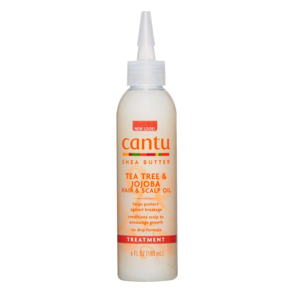 Cantu Shea Butter Tea Tree &amp; Jojoba Hair &amp; Scalp Oil, No-Drip Formula 180ml