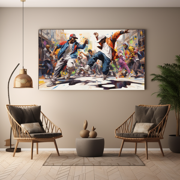 Canvas Wall Art - City Rhythms Graffiti - BK0195