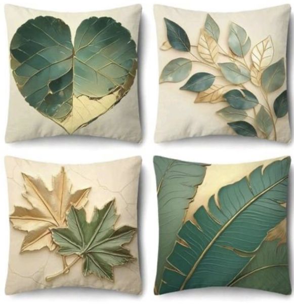 Vintage Leaf Luxury Cushion covers (45cm x 45cm)