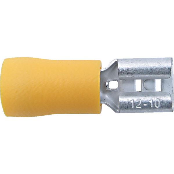 6.30mm Wide Yellow Female Push-On Pack of 100