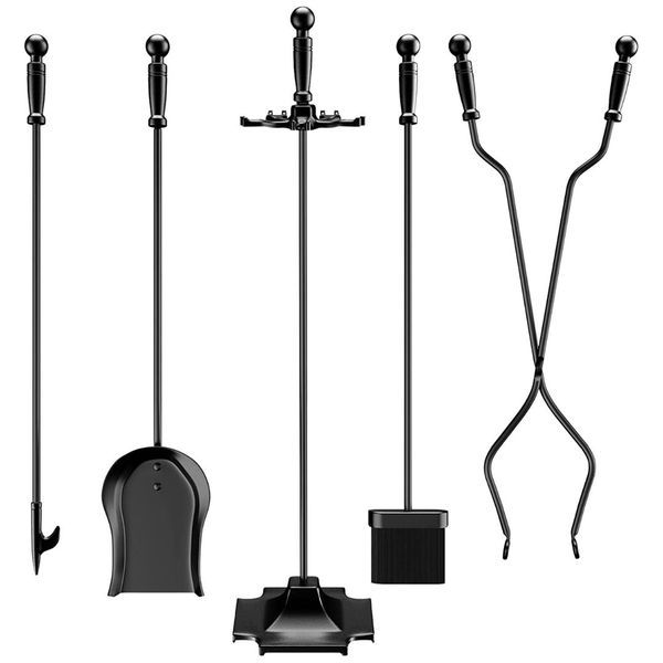 Lifespace Premium 5Piece Fireside Fireplace Tool Set