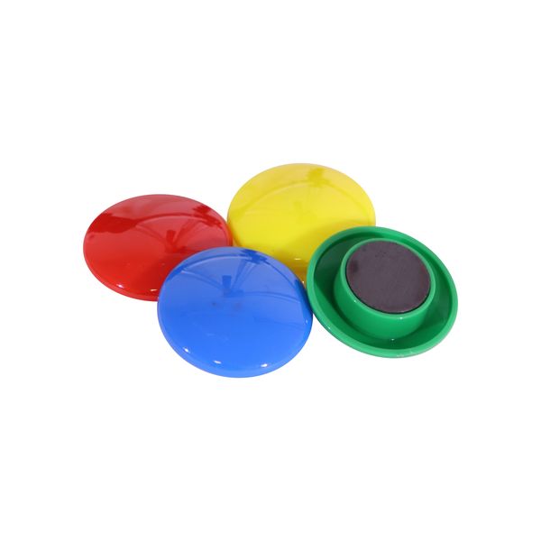 Magnets Circle (4 Per Card - Assorted - Size: 40mm) Pack of 2