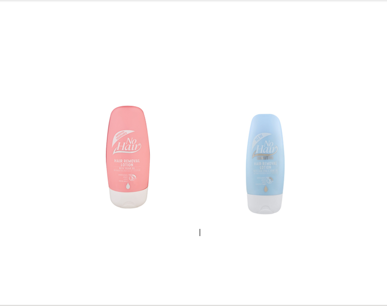 2 x No Hair Hair Removal Lotions, one Sensitive and another with Tissue Oil