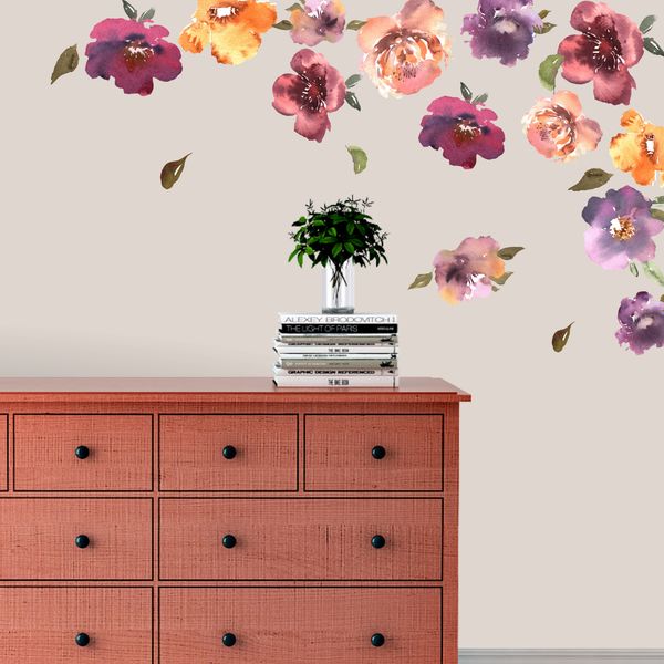 Flower Fusion Wall Stickers