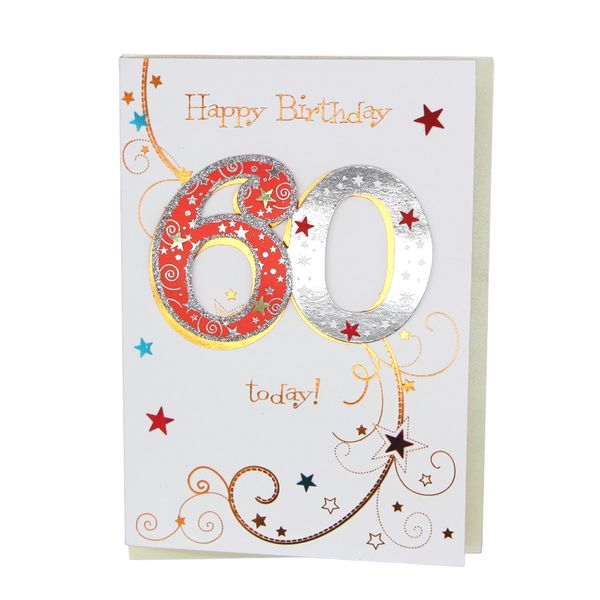 Happy 60th Birthday card - Generic