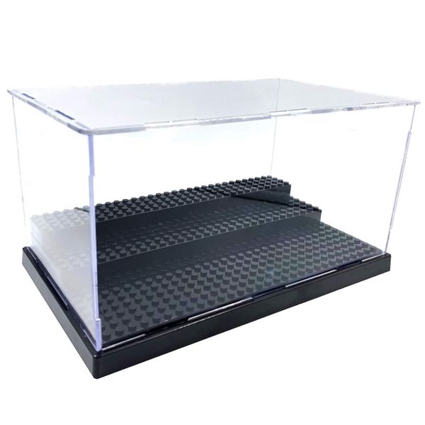 Decor Clear Display Case for Minifigure Collection 3 Steps Base (26cm)