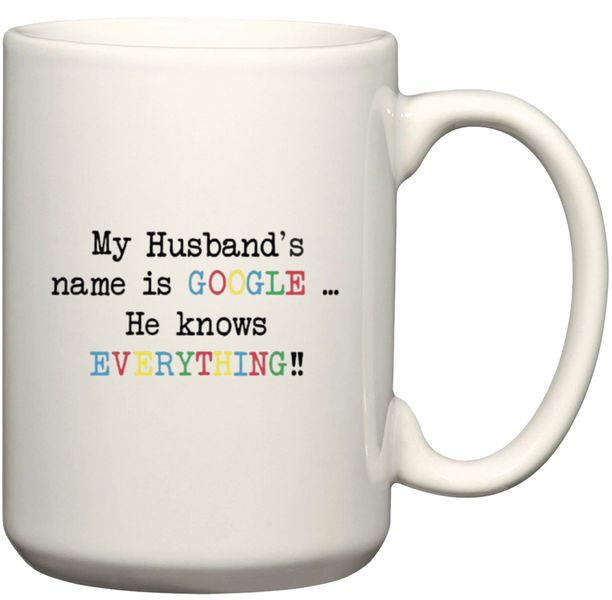 My Husband's Name Is Google Gift Coffee Mug