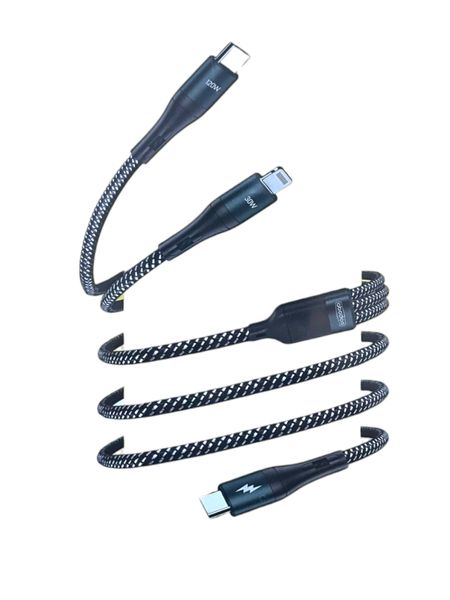 Abodos 120W 2-in-1 Super Charging Data Cable (AS-DS308) Lightning &amp; Type-C