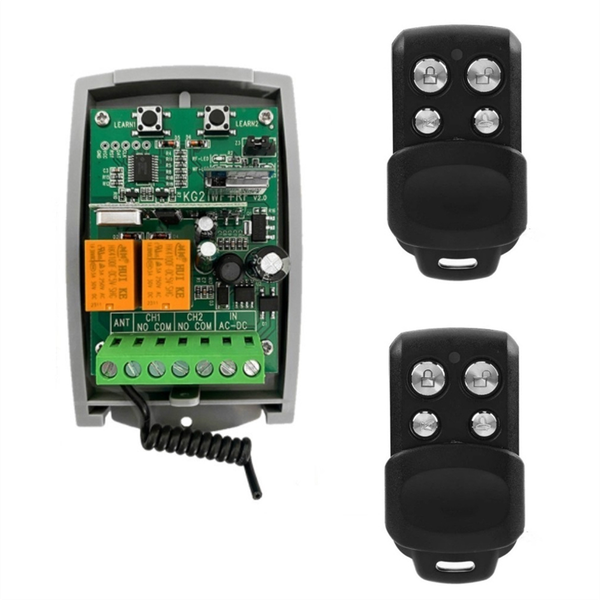 Tuya Wifi Garage Door Remote Control Receiver 433 92Mhz 2Ch Receiver