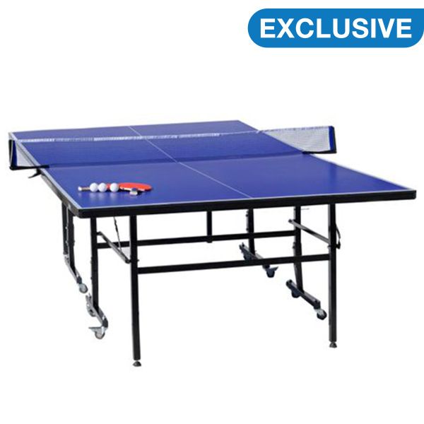 GetUp Table Tennis Table with Wheels Including Accessories