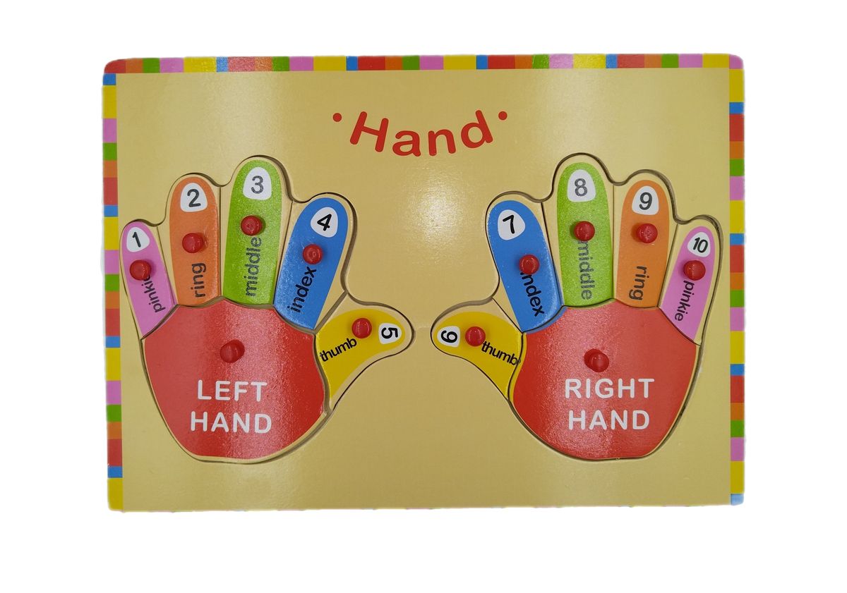 Wooden Counting Hand Puzzle