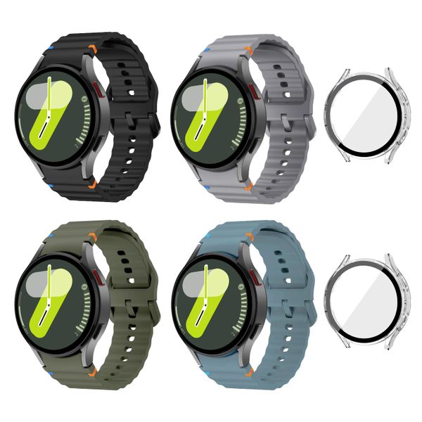 Compatible with Samsung Galaxy Watch 7 - 40mm -Watch strap +Watch Case Set