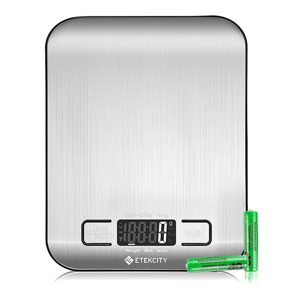 Etekcity Food Kitchen Scale, Digital Grams and Ounces - 304 Stainless Steel