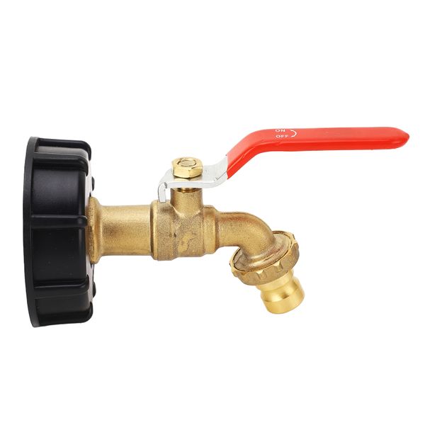 Brass Tote Valve Compatible with 275-330 Gallon Tanks