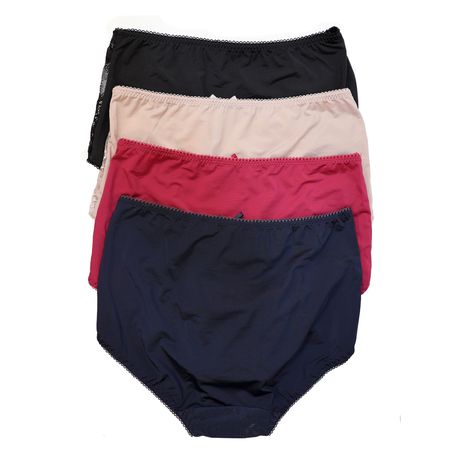 Full Coverga Mid Waist Cool Brief Underwear Panties for Women Pack