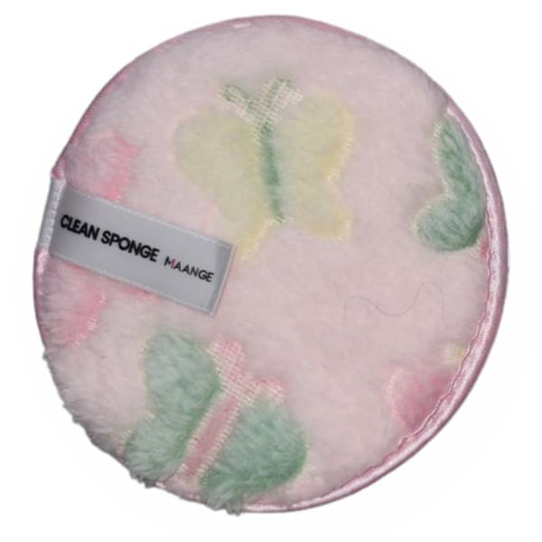 Large Reusable Make Up Remover Pad -Pink Butterfly