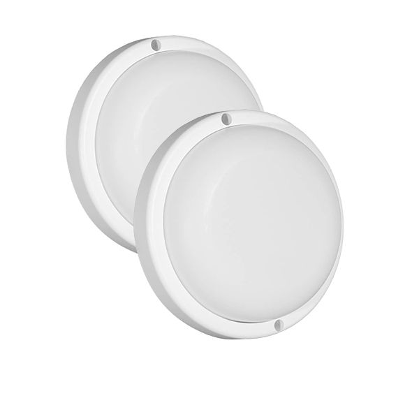 Major Tech 12W Round LED Bulkhead, Pack of x2 (MBHR-12C)