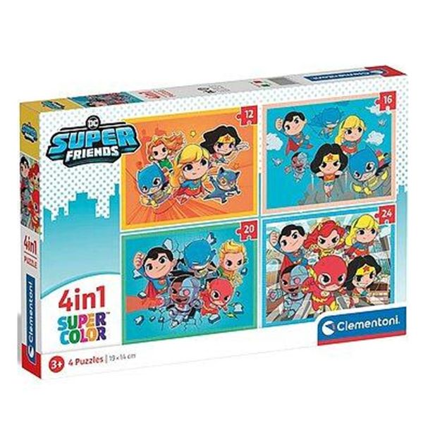 Clementoni 4In1 Piece Puzzle Dc Superfriends