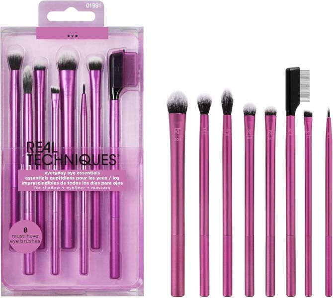 Real Techniques Everyday Eye Essentials Makeup Brush Set