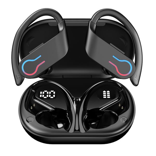 Wireless Bluetooth Earbuds with Playtime Low Latency Cancellation - Black