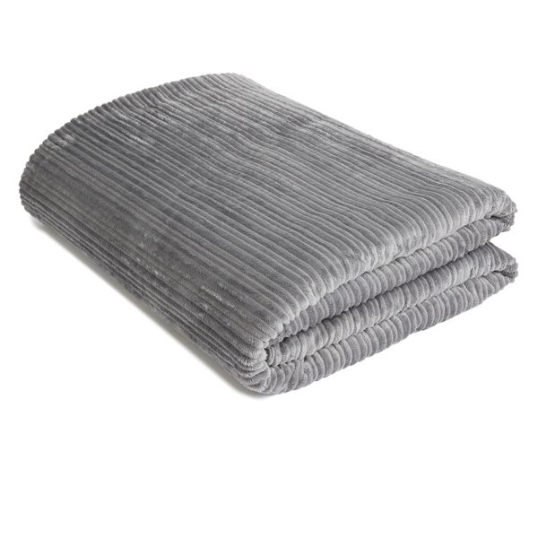 George &amp; Mason - Ribbed Sherpa Throw
