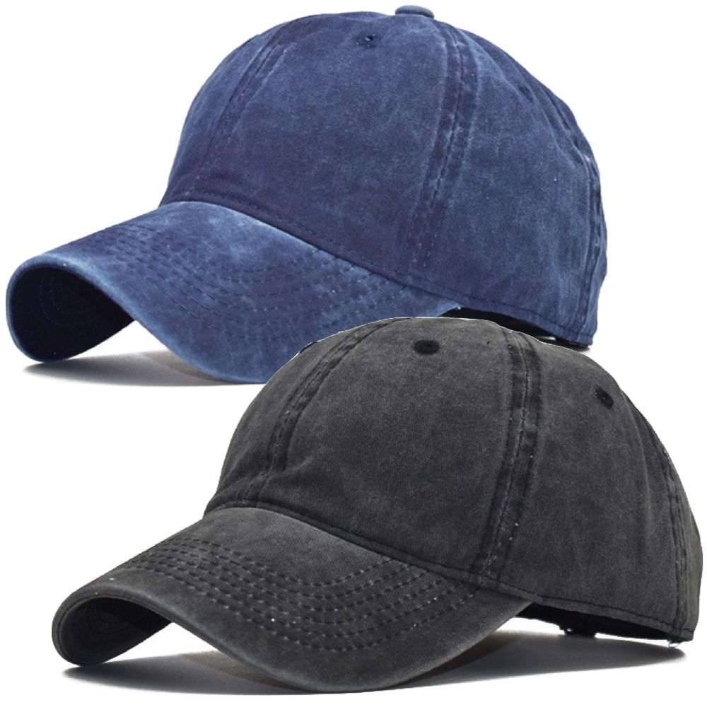 Fashion Trendy Vintage Retro Distressed Baseball Cap Set Of 2 Shop