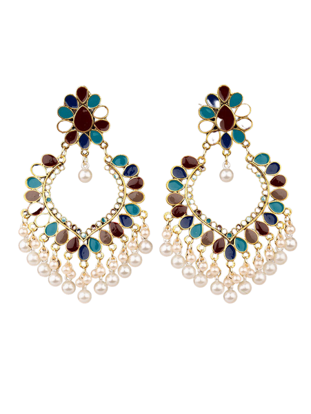 Bohemia Water Drop Earrings-Colorful