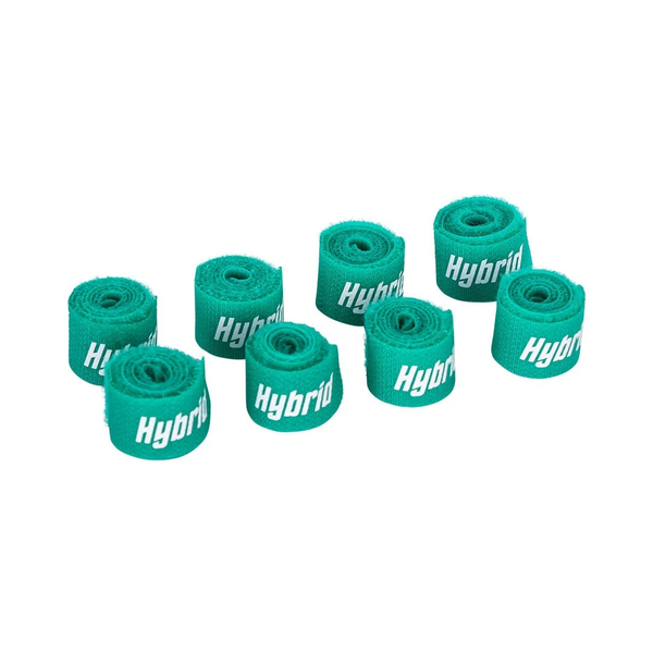 Hybrid CABHYB082 Green Velcro Cable Straps (8-Pack) - 340mm Heavy-Duty Ties