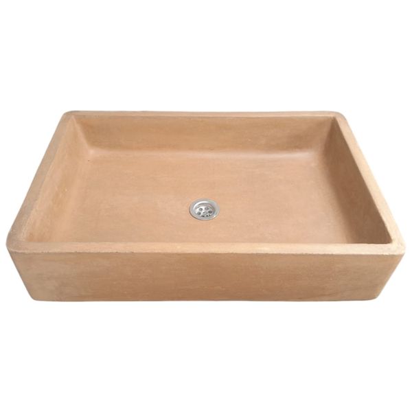 Burnt Orange Large Concrete Sink 605x410x130mm